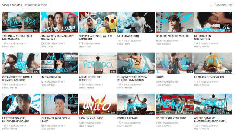 Patrón de Canal de Youtube