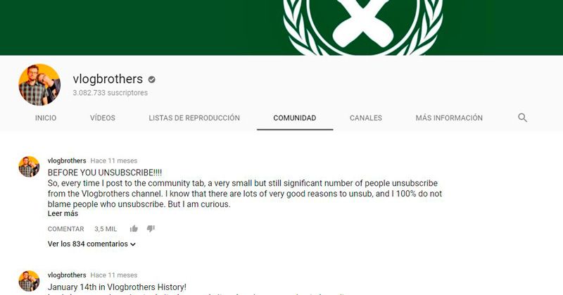 YouTube Reels Comunidad