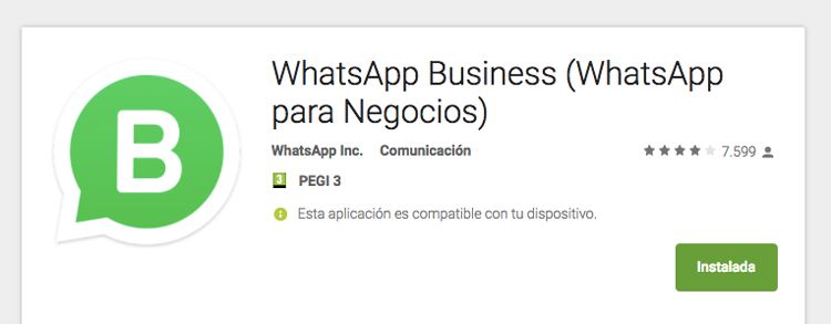 WhatsApp Business en Android
