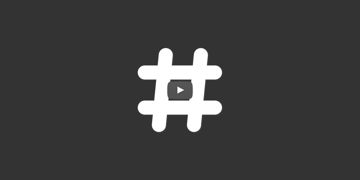 Hashtag en YouTube