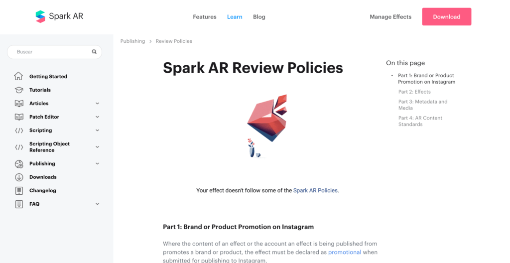 Spark AR Review Policies